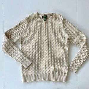 Vintage Mountain Lake classic cable knit sweater